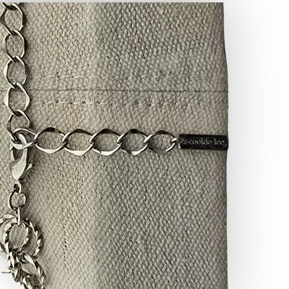 Cookie Lee Silver & Leather Circle Pendant Necklace - Picture 7 of 7